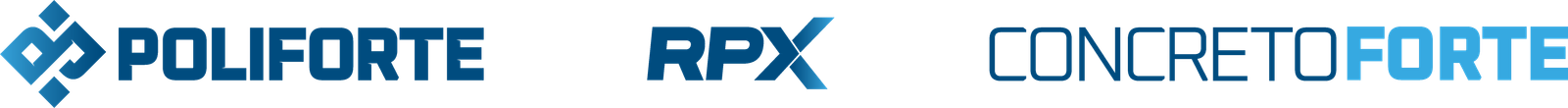 Marcas do Grupo Poliforte: Poliforte, RPX e ConcretoForte